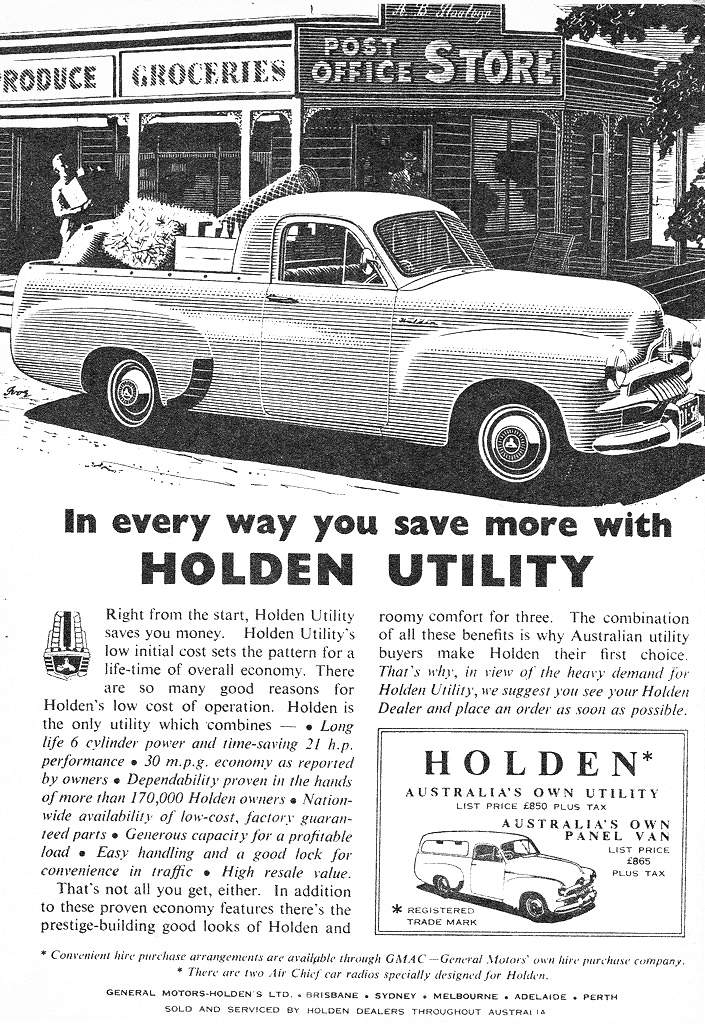 1955 Holden FJ Ute & Panel Van